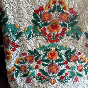 Anthropologie embroidered top. Wear as a tank or over a blouse!